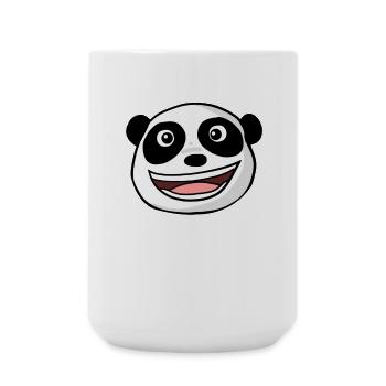 Panda Head - Large Mug 440 ml - white - Front