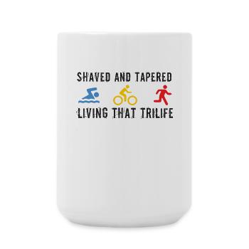 Shaved And Tapered Living That Trilife - Large Mug 440 ml - white - Front