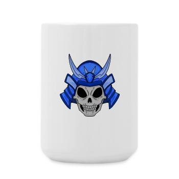 Samurai Skull - Large Mug 440 ml - white - Front
