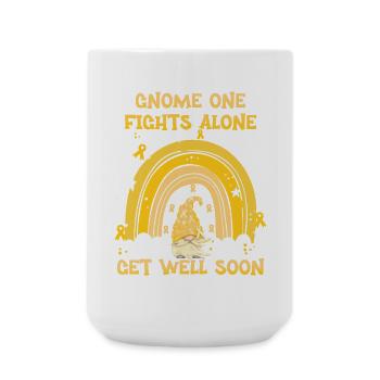 Gnome One lutte seul contre le cancer du sarcome - Grande tasse 440 ml - blanc - Devant