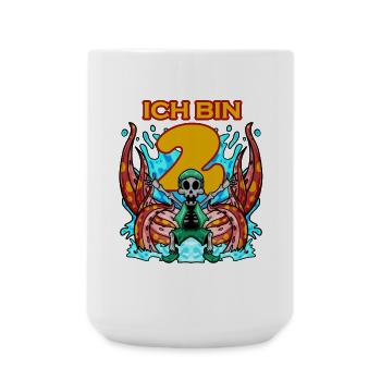 Kinder 2.Geburtstag ich bin 2 Jahre Junge Pirat - Große Tasse 440 ml - Weiß - Vorne