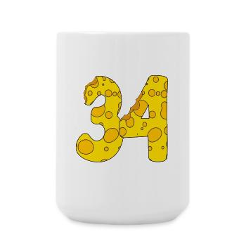 34 years old - 34th birthday gift - 1934 - Large Mug 440 ml - white - Front