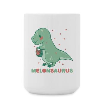 Pastèque pastèque végétarienne T Rex - Grande tasse 440 ml - blanc - Devant