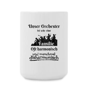 Unser Orchester ist wie eine Familie - Große Tasse 440 ml - Weiß - Vorne