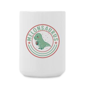 Pastèque pastèque végétarienne T Rex - Grande tasse 440 ml - blanc - Devant