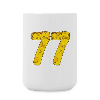 77 years old - 77th birthday present - 1977 - Large Mug 440 ml - white - Front