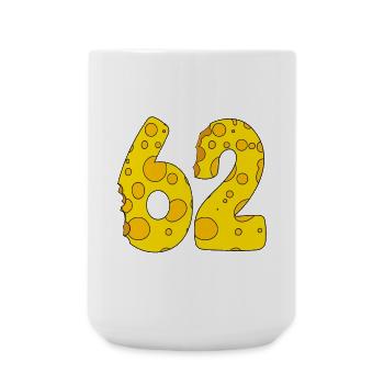 62 Jahre alt - 62. Geburtstag Geschenk - 1962 - Große Tasse 440 ml - Weiß - Vorne