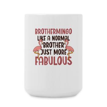Brothermingo Normal Frère Flamant Rose - Grande tasse 440 ml - blanc - Devant