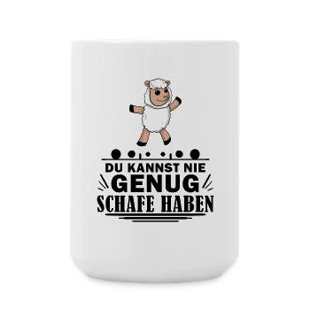 Schafe Schaf Schafzüchter Geschenk - Große Tasse 440 ml - Weiß - Vorne
