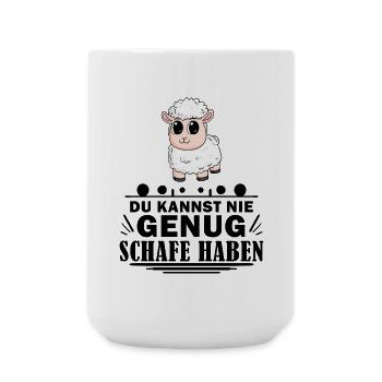 Schafe Schaf Schafzüchter Geschenk - Große Tasse 440 ml - Weiß - Vorne
