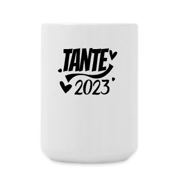 Tante 2023 - Tante werden - Tante Geschenk - Große Tasse 440 ml - Weiß - Vorne