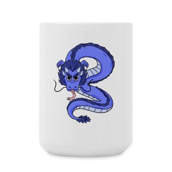 Drache - Große Tasse 440 ml - Weiß - Vorne