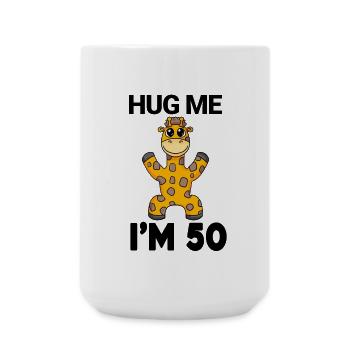 50 Geburtstag - 50 Jahre - Umarmung - Große Tasse 440 ml - Weiß - Vorne