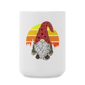 Weihnachtszwerg Gnome Vintage - Große Tasse 440 ml - Weiß - Vorne