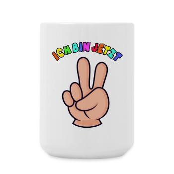 2.Geburtstag Kleinkind Geschenk 2 Finger - Große Tasse 440 ml - Weiß - Vorne