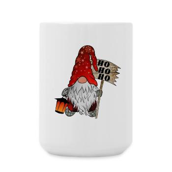 Weihnachts Wicht Christmas Gnome Ho Ho Ho - Large Mug 440 ml - white - Front