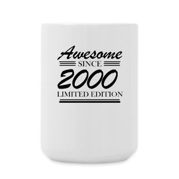 2000 - Jahrgang 2000 - Fantastisch seit 2000 - Große Tasse 440 ml - Weiß - Vorne