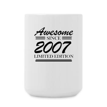 2007 - Jahrgang 2007 - Fantastisch seit 2007 - Große Tasse 440 ml - Weiß - Vorne