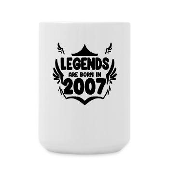2007 - Jahrgang 2007 - Große Tasse 440 ml - Weiß - Vorne