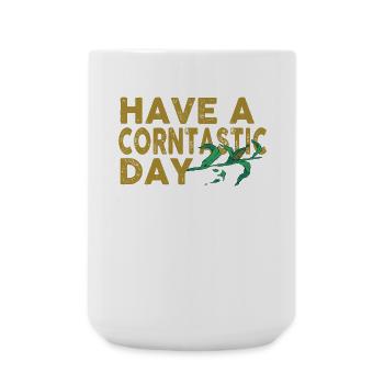 Passez une journée de corntastic - Grande tasse 440 ml - blanc - Devant