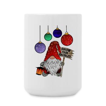 Gnome Christmas Dwarf Merry Christmas - Large Mug 440 ml - white - Front