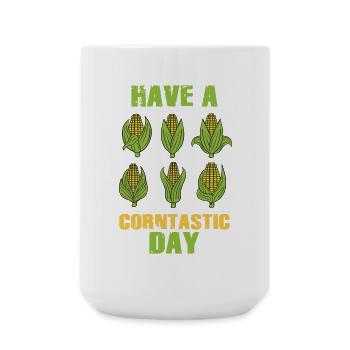 Passez une journée de corntastic - Grande tasse 440 ml - blanc - Devant
