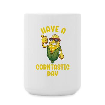 Passez une journée de corntastic - Grande tasse 440 ml - blanc - Devant