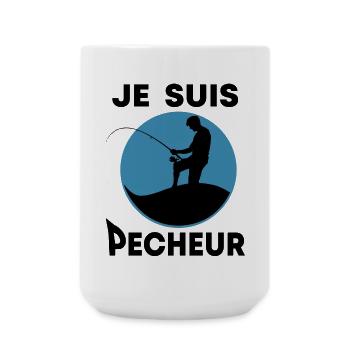 Je suis pêcheur - Grande tasse 440 ml - blanc - Devant