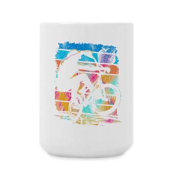 Vintage Bmx Bike - Retro Bmx Bike Colorful - Large Mug 440 ml - white - Front