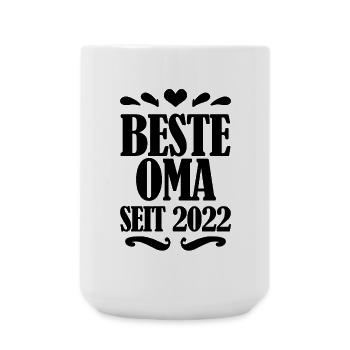 Beste Oma seit 2022 - Große Tasse 440 ml - Weiß - Vorne