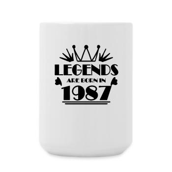 1987 - Born 1987 - Large Mug 440 ml - white - Front