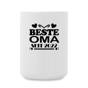 Beste Oma seit 2022 - Große Tasse 440 ml - Weiß - Vorne