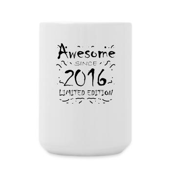 2016 - Born 2016 - Year of birth 2016 - Large Mug 440 ml - white - Front