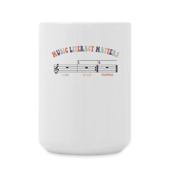 Music Literacy Matters - Large Mug 440 ml - white - Front