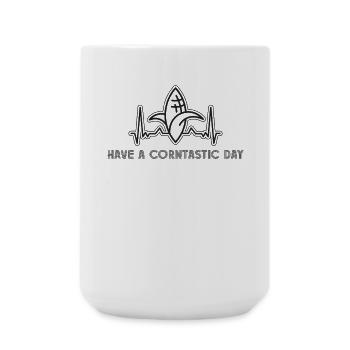 Passez une journée de corntastic - Grande tasse 440 ml - blanc - Devant