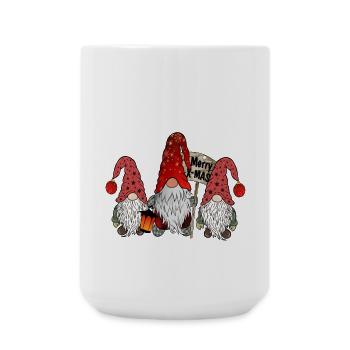 Christmas Dwarfs Elves Gnome Family - Large Mug 440 ml - white - Front