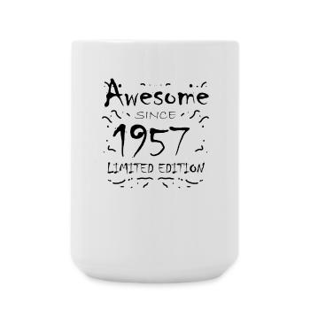 1957 - Jahrgang 1957 - Fantastisch seit 1957 - Große Tasse 440 ml - Weiß - Vorne
