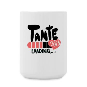 Tante 2023 - Tante werden - Tante Geschenk - Große Tasse 440 ml - Weiß - Vorne