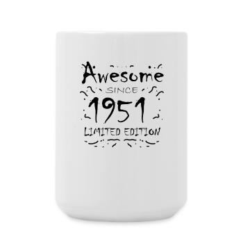 1951 - Jahrgang 1951 - Fantastisch seit 1951 - Große Tasse 440 ml - Weiß - Vorne