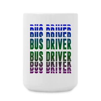 Busfahrer Design - Große Tasse 440 ml - Weiß - Vorne