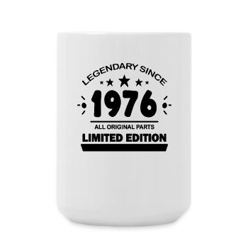 Year of construction 1976 - born 1976 - Large Mug 440 ml - white - Front