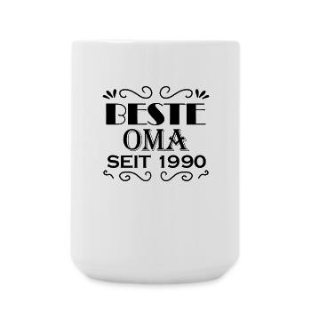 Beste Oma seit 1990 - Große Tasse 440 ml - Weiß - Vorne