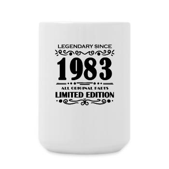 1983 - Jahrgang 1983 - Baujahr 1983 - Große Tasse 440 ml - Weiß - Vorne