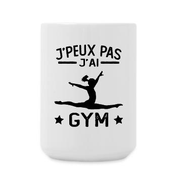 Gymnastique Cadeau Je Peux Pas J'ai Gym - Grande tasse 440 ml - blanc - Devant