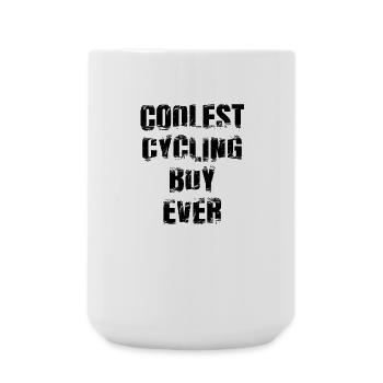 Cool cyclist - Large Mug 440 ml - white - Front