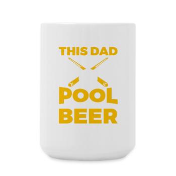 Billard Papa - Große Tasse 440 ml - Weiß - Vorne