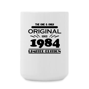 1984 - Baujahr 1984 - Jahrgang 1984 - Große Tasse 440 ml - Weiß - Vorne