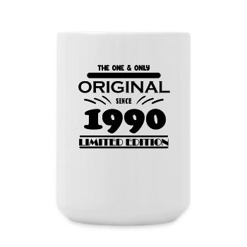1990 - Year of construction 1990 - Born 1990 - Large Mug 440 ml - white - Front