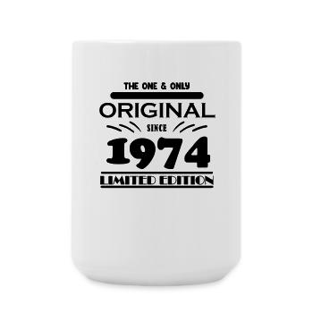 1974 - Baujahr 1974 - Jahrgang 1974 - Große Tasse 440 ml - Weiß - Vorne