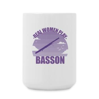Fagott Instrument Musikerin Mädchen Geschenk - Große Tasse 440 ml - Weiß - Vorne